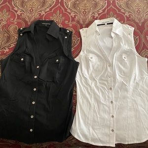 2 Express sleeveless shirts on Size XS